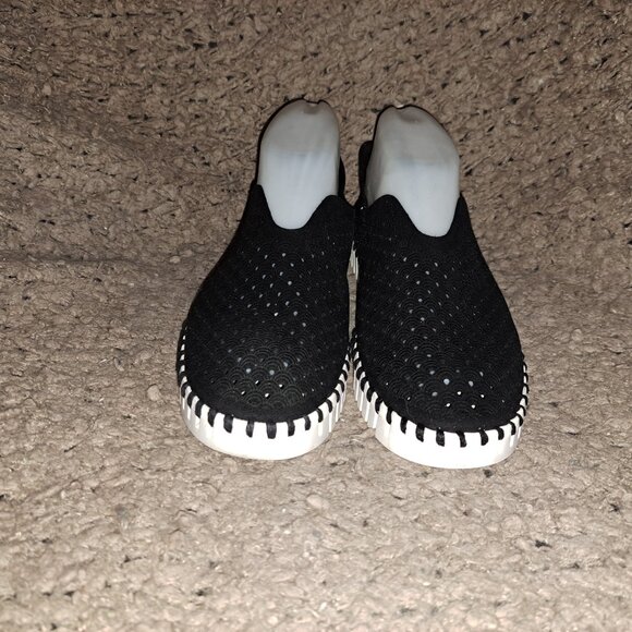 ILSE JACOBSEN-Tulip-Black Faux Nubuck-Sz 38-Excellent - Picture 3 of 7